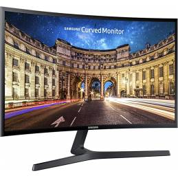 Samsung 24-inch curved cf390 monitor tilted to the right