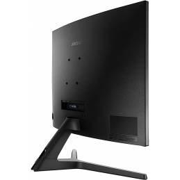 32-inch Samsung curved monitor without borders on the back turned to the right