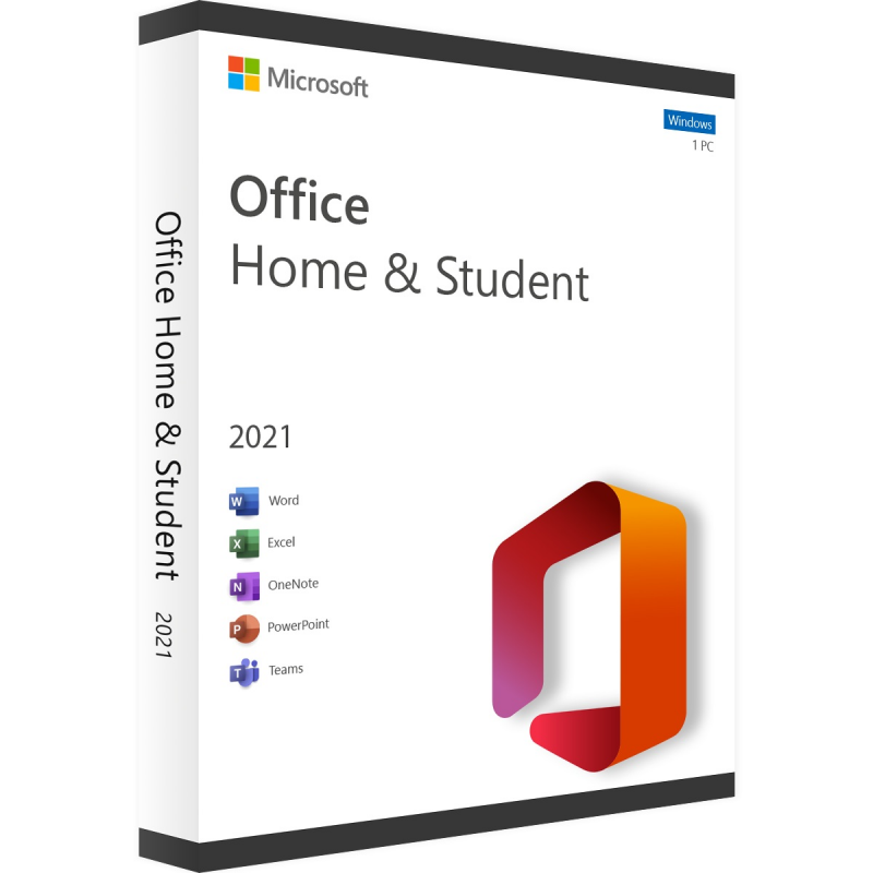Microsoft Office Home & Student 2021, One-time purchase for 1 PC