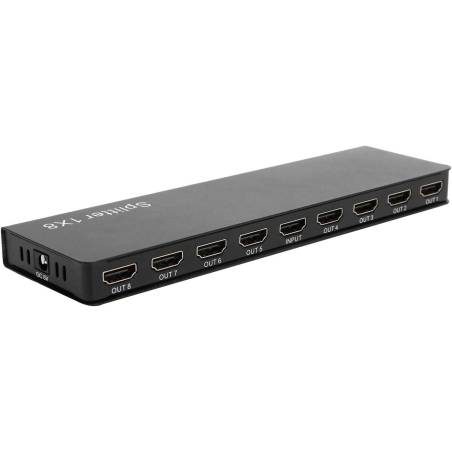 splitter hdmi mini de 8 puertos