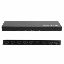 HDMI mini splitter with 8 ports on the sides
